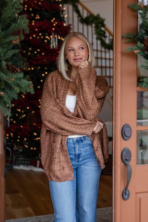 Birchwood Camel Sweater Cardigan