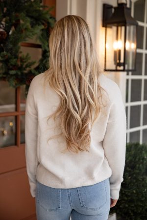Snowy Stable Ivory Sweater
