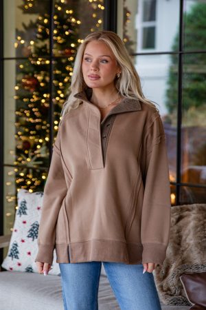 Meadowline Mocha Sweatshirt
