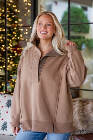 Meadowline Mocha Sweatshirt