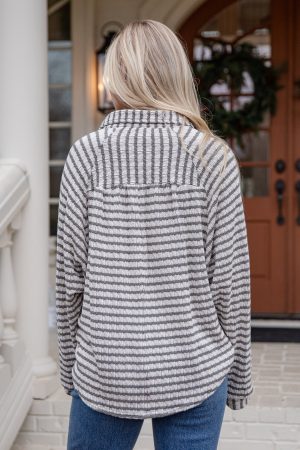 Lightweight Morning Latte Striped Top – DU Deal